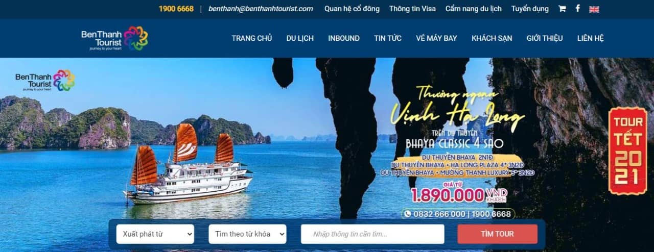 trang web đặt tour du lịch uy tín