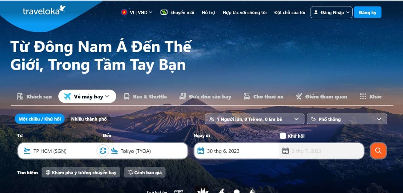 trang web đặt tour du lịch uy tín